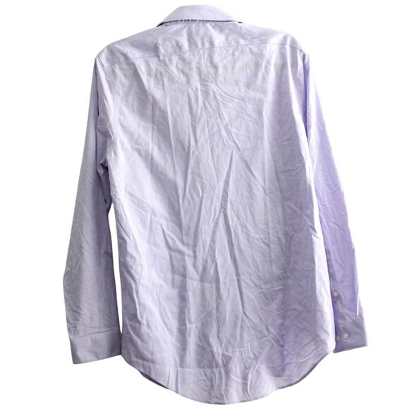 Calvin Klein Cotton Herringbone Slim Fit Dress Shirt Size M NWOT - Picture 3 of 6